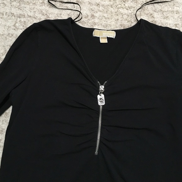 MICHAEL Michael Kors
Black Zippered Shirt Size L - Picture 6 of 9